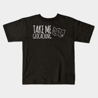 Take Me Geocaching map icon Kids T-Shirt